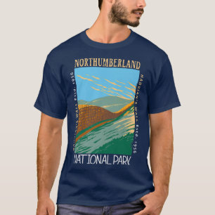 Northumberland National Park Hadrians Wall Distres T-Shirt