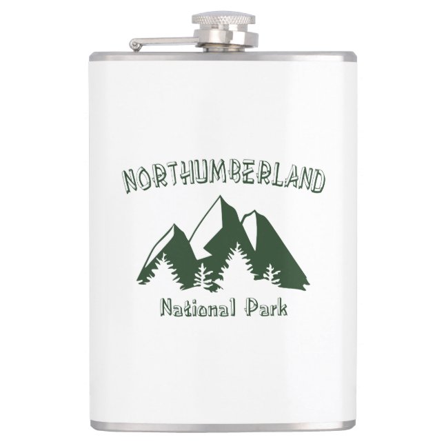 Northumberland National Park Hip Flask (Front)