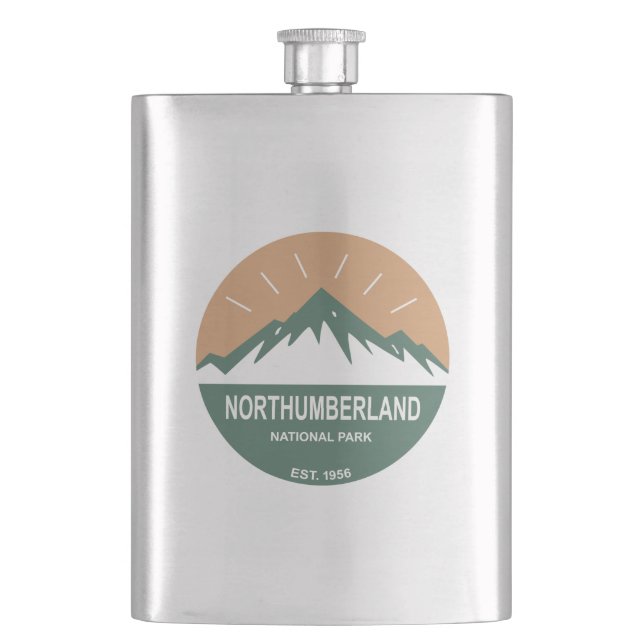 Northumberland National Park Hip Flask (Front)