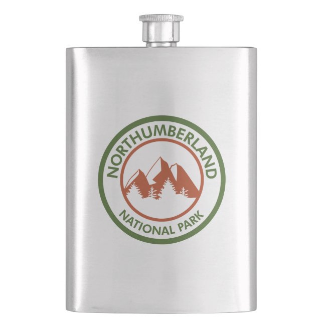 Northumberland National Park Hip Flask (Front)