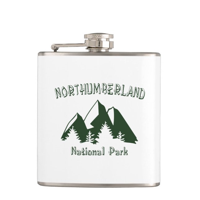 Northumberland National Park Hip Flask (Front)