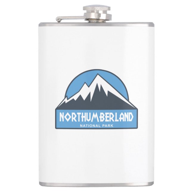 Northumberland National Park Hip Flask (Front)