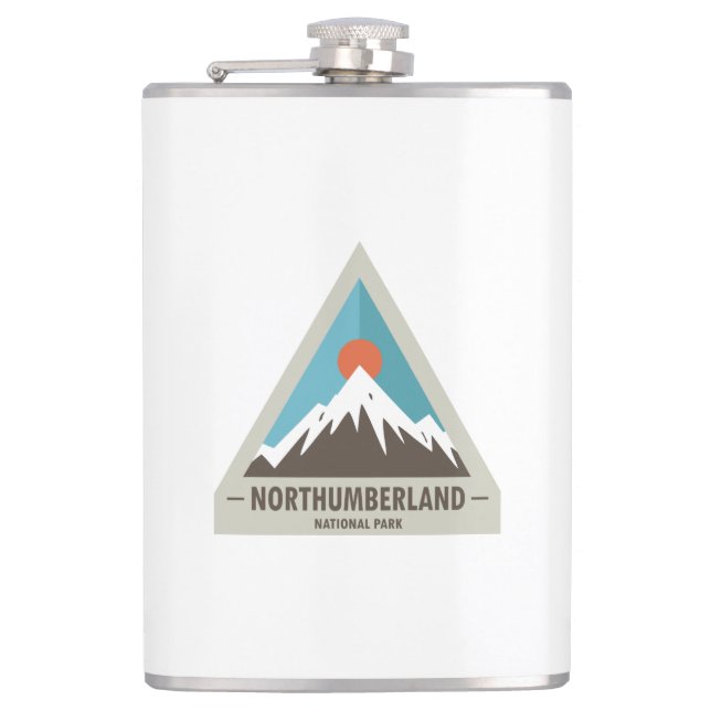 Northumberland National Park Hip Flask (Front)