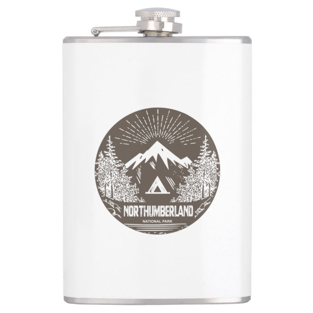 Northumberland National Park Hip Flask (Front)