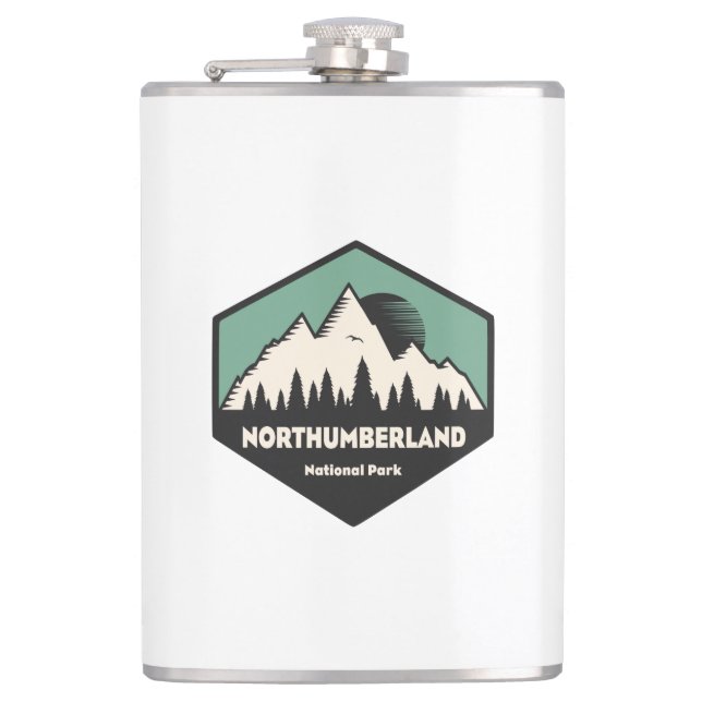Northumberland National Park Hip Flask (Front)