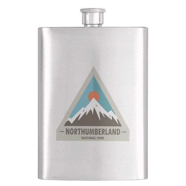 Northumberland National Park Hip Flask (Front)