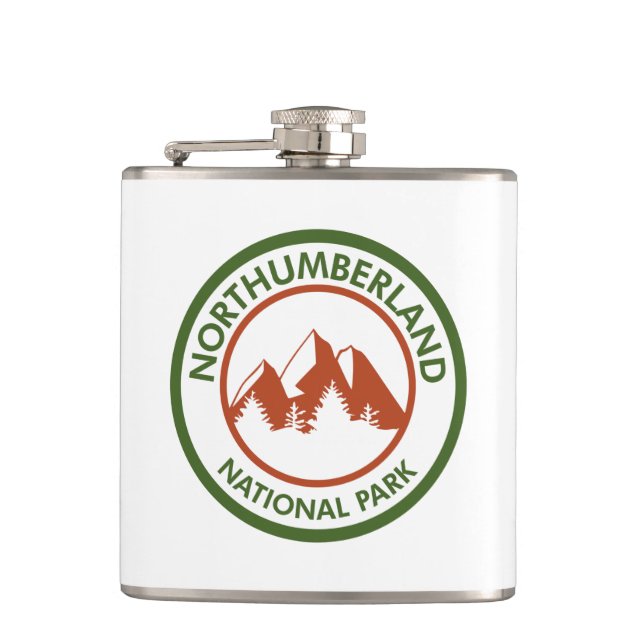 Northumberland National Park Hip Flask (Front)