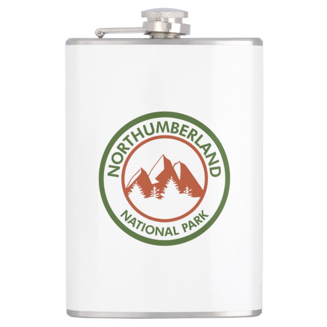 Northumberland National Park Hip Flask (Front)