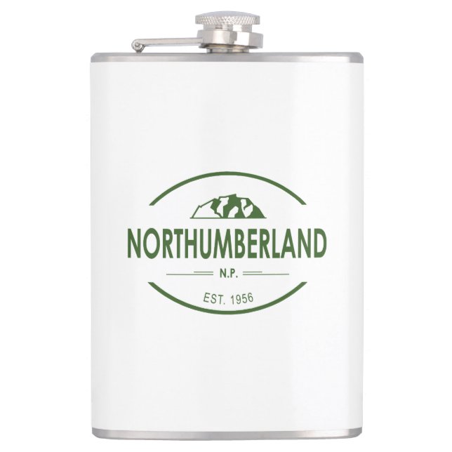 Northumberland National Park Hip Flask (Front)