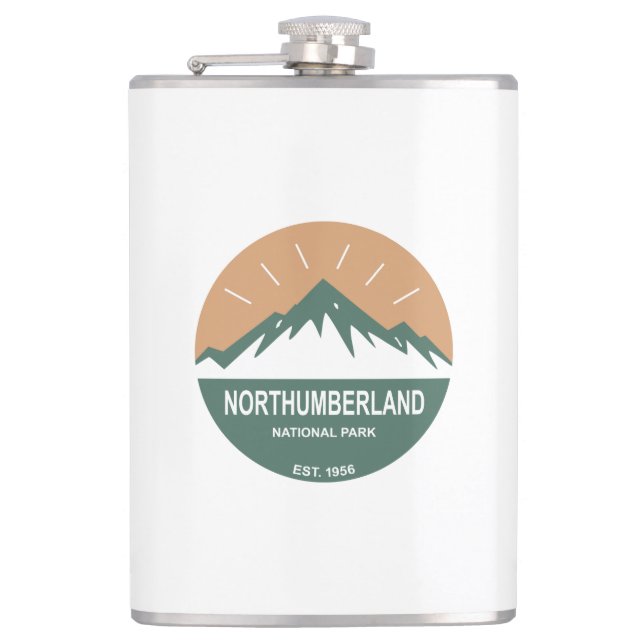 Northumberland National Park Hip Flask (Front)