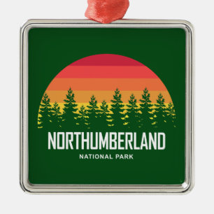 Northumberland National Park Metal Tree Decoration
