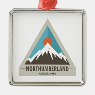 Northumberland National Park Metal Tree Decoration