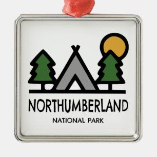 Northumberland National Park Metal Tree Decoration