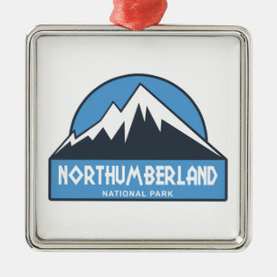 Northumberland National Park Metal Tree Decoration