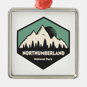 Northumberland National Park Metal Tree Decoration