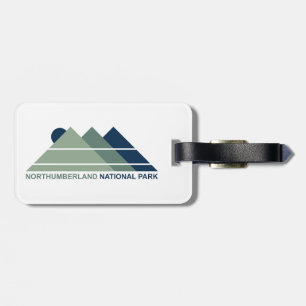 Northumberland National Park Mountain Sun Luggage Tag