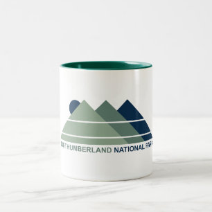 Northumberland National Park Mountain Sun Two-Tone Coffee Mug