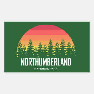 Northumberland National Park Rectangular Sticker