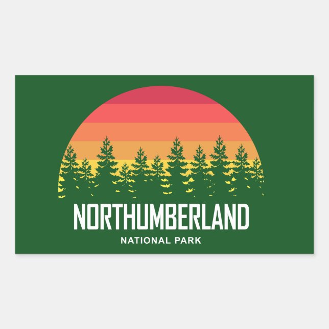 Northumberland National Park Rectangular Sticker (Front)