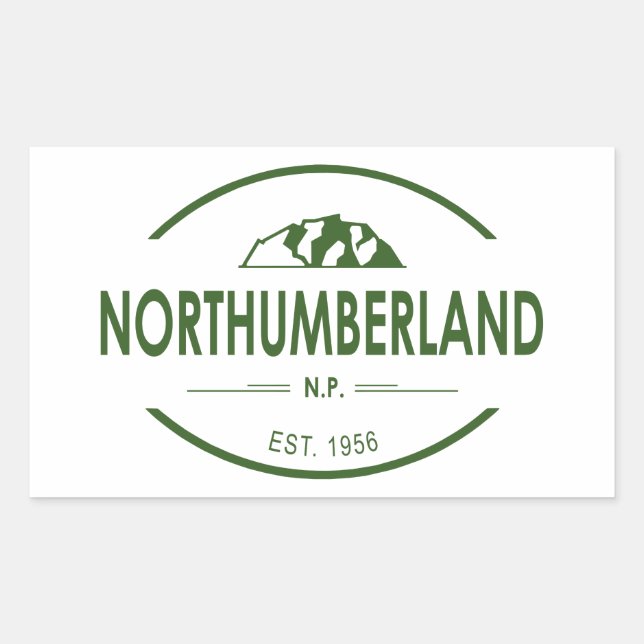 Northumberland National Park Rectangular Sticker (Front)