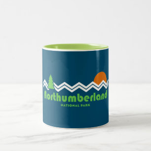 Northumberland National Park Retro Two-Tone Coffee Mug