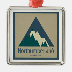 Northumberland National Park Rustic Metal Tree Decoration