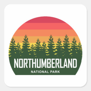 Northumberland National Park Square Sticker