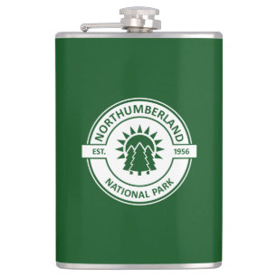 Northumberland National Park Sun Trees Hip Flask