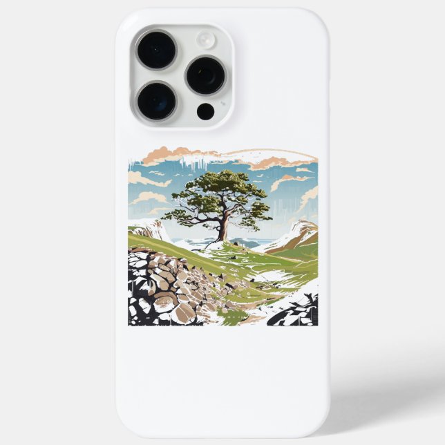 Northumberland National Park Sycamore Gap Tree Case-Mate iPhone Case (Back)