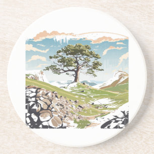 Northumberland National Park Sycamore Gap Tree Coaster