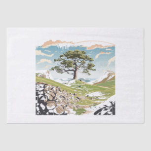Northumberland National Park Sycamore Gap Tree Tissue Paper