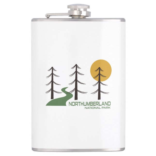 Northumberland National Park Trail Hip Flask (Front)