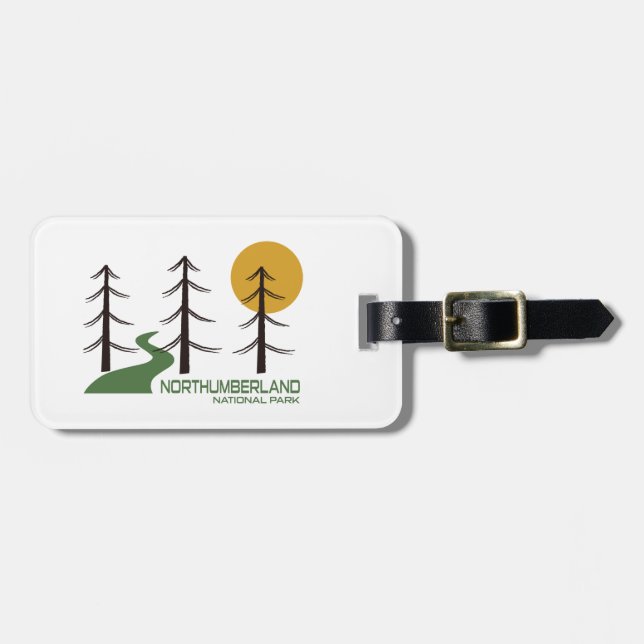 Northumberland National Park Trail Luggage Tag (Front Horizontal)