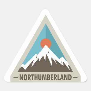Northumberland National Park Triangle Sticker