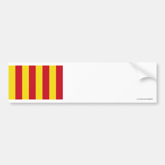 Northumbria Flag Bumper Sticker (Front)