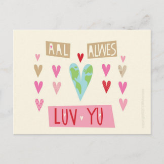 Northumbrian LOVE post card