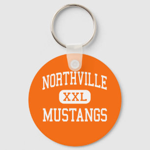 Northville - Mustangs - High - Northville Michigan Key Ring