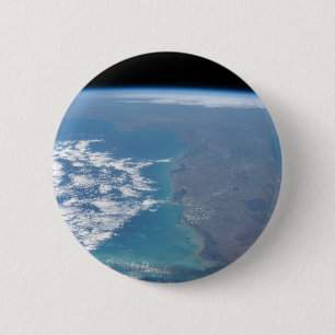 Northward The Florida Peninsula. 6 Cm Round Badge