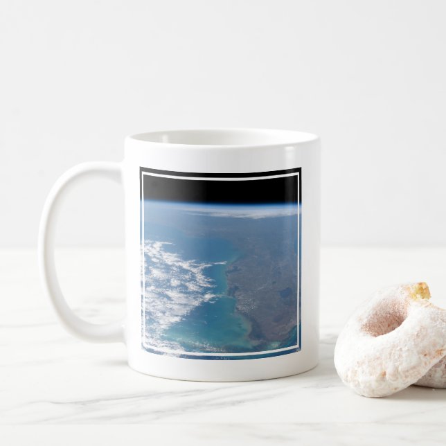 Northward The Florida Peninsula. Coffee Mug (With Donut)