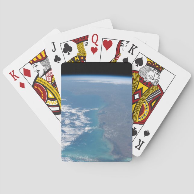 Northward The Florida Peninsula. Playing Cards (Back)