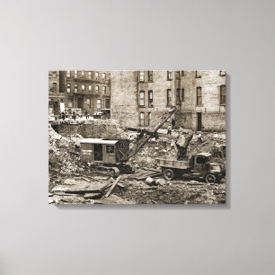 Northwest Crane and Shovel Co. Vintage Equipment Canvas Print