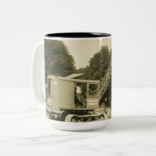 Northwest Crane and Shovel OPERATING ENGINEER Two-Tone Coffee Mug