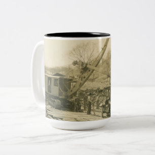 Northwest Crane and Shovel OPERATING ENGINEER Two-Tone Coffee Mug