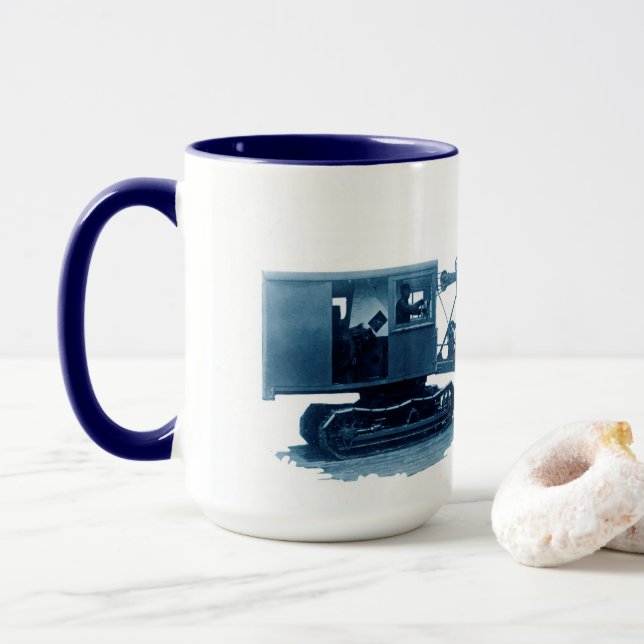 Northwest Crane Construction Shovel Circa 1914 #2 Mug (With Donut)