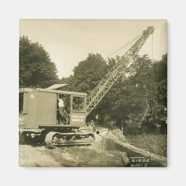 Northwest CRANE OPERATOR CABLE SHOVEL OPERATOR 37 Magnet (Front)