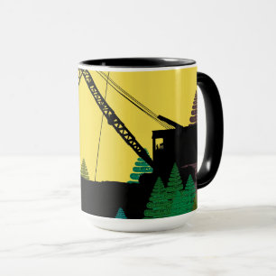Northwest Crawler Crane Art Operating Engineer Mug