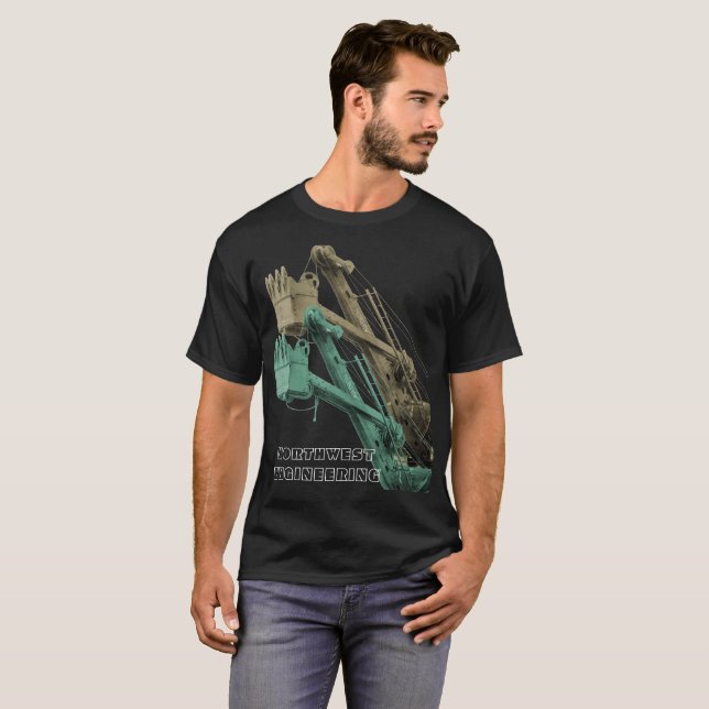 NORTHWEST ENGINEERING CABLE SHOVEL CRANE OPERATOR T-Shirt (Front Full)