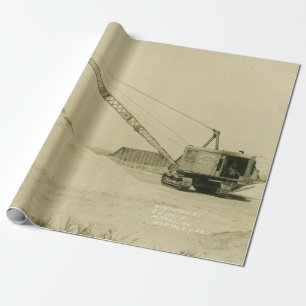 Northwest Engineering CRANE OPERATOR SHOVEL 20 Wrapping Paper