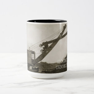 NORTHWEST ENGINEERING CRANE SHOVEL MUG EARLY