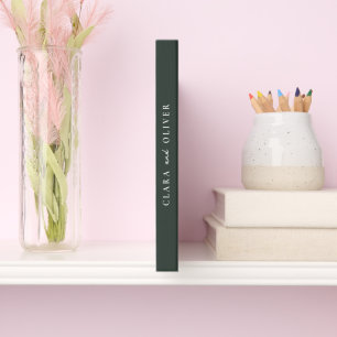 Northwest Fog Pine Rowboat Lake Signature Wedding Guest Book